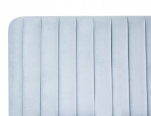 Beliani Łóżko Welur LUNAN 140 x 200 cm Błękitny 7