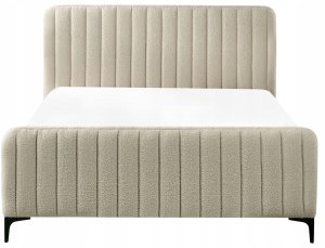 Beliani Łóżko Boucle LUNAN 140 x 200 cm Beżowy 4