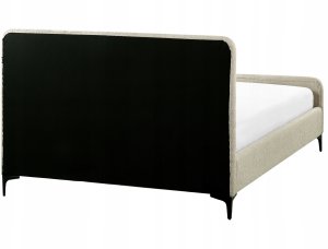 Beliani Łóżko Boucle LUNAN 140 x 200 cm Beżowy 5