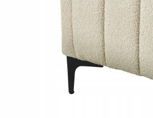 Beliani Łóżko Boucle LUNAN 140 x 200 cm Beżowy 9