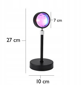 Retoo LAMPA ZACHÓD SŁOŃCA Sunset Lamp Projektor Imitująca Słońce 7