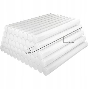 Retoo KLEJ DO PISTOLETU NA GORĄCO WKŁAD 11 MM PRZEZROCZYSTY 1KG 3