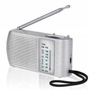 Radio Retoo RADIO KUCHENNE NA BATERIE PRZENOŚNE MAŁE FM AM SW ANTENA SREBRNE 3