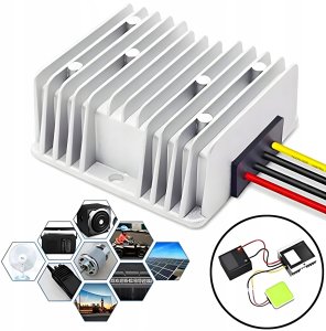 Przetwornica Retoo KONWERTER SAMOCHODOWY DC 18-36 V REDUKTOR NAPIĘCIA ZASILANIA PRZETWORNICA 2