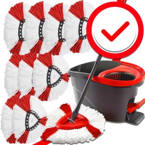 Retoo 10x WKŁAD DO MOPA OBROTOWEGO ZAMIENNIK VILEDA TURBO MEGA CHŁONNE 10