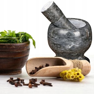 Retoo Moździerz kamienny kuchenny 9