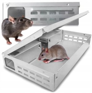 Retoo MYSZOŁAPKA ŻYWOŁAPKA PUŁAPKA NA MYSZY CHWYTACZ ŁAPKA HUMANITARNA 3