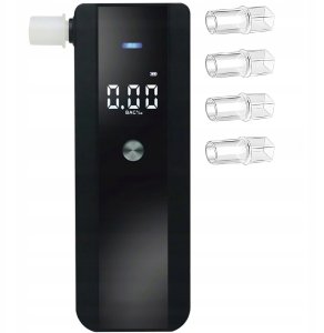 Alkomat Retoo PROFESJONALNY ALKOMAT ELEKTRONICZNY KALIBRACJA PRECYZYJNY + 5X USTNIKÓW 10
