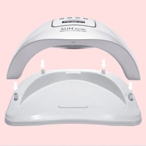 Lampa do paznokci Retoo LAMPA UV LED DO PAZNOKCI 80W HYBRYDY ŻELE DUAL szary karton 7