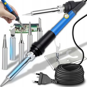 Zestaw narzędzi Hedootools ZESTAW LUTOWNICZY LUTOWNICA KOLBOWA PRECYZYJNA Z REGULACJĄ 60W + 6X GROTY 2