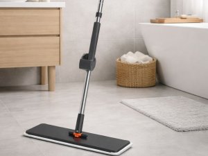 Mop Verk Mop płaski z mikrofibrą wyciskaczem teleskopowy obrotowy chłonny do podłóg 4