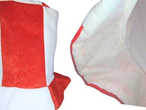 Verk Kapelusz cylinder kibica biało czerwony nakrycie na głowę polska mecz 3