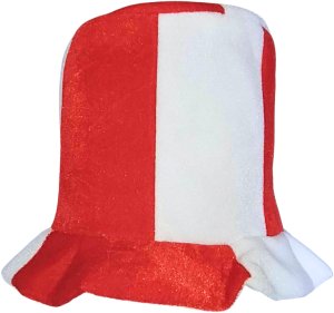 Verk Kapelusz cylinder kibica biało czerwony nakrycie na głowę polska mecz 4