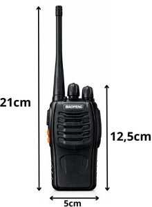 Krótkofalówka Verk Zestaw 2x krótkofalówka baofeng bf-888s duży zasięg do 8km 1500mah 5