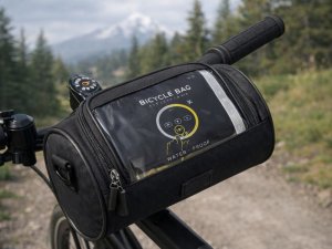 Verk Torba rowerowa na kierownicę wodoodporna sakwa etui na telefon na ramię 9