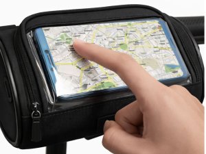 Verk Torba rowerowa na kierownicę wodoodporna sakwa etui na telefon na ramię 10