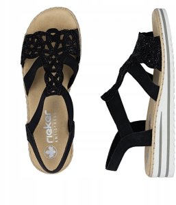Rieker Sandals V0646-00 Czarny 42 7