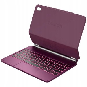 Etui na tablet 4kom.pl Etui Typecase Edge z klawiaturą do iPad  11" (A16) 2025 / iPad 10.9" 2022 malinowy 3