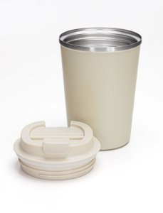 Dr.Bacty Szczelny kubek termiczny Terra RCS 300ml Stal z recyklingu - Piaskowy Beż 2