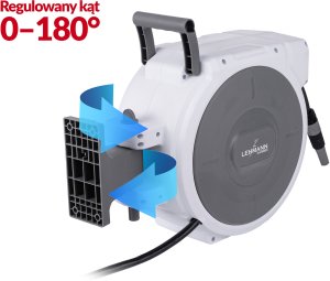 Lehmann HG Zwijacz bęben na wąż ogrodowy automatyczny Zestaw z wężem 22m 1/2 Naścienny LGAWR-2060 6