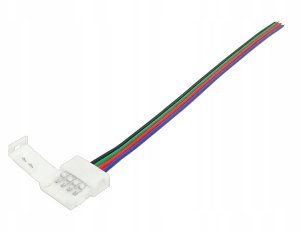 Lamex Złącze taśmy LED RGB 10mm, zatrzask z przewodami. 2