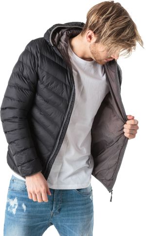 Kurtka męska Hi-Tec Kurtka ocieplana Salrin black/dark grey r. XXL 9