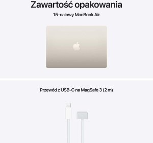 Laptop Apple MacBook Air 15 M5 / 16 GB / 512 GB / Zasilacz 70W (MDVD4/US/70W) 9