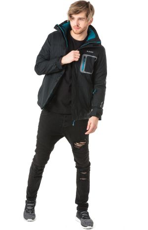 Kurtka narciarska męska Hi-Tec Bicco Czarna r. M 4