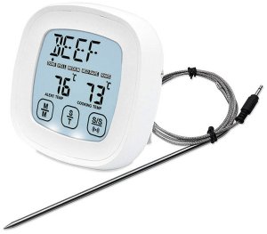 Verk Termometr do mięsa mięs z sondą kuchenny dotykowy cyfrowy do smażenia lcd 4
