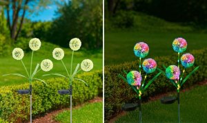 Lampka wtykowa do gniazdka Maximex Lampki ogrodowe solarne, dmuchawce LED, 2 sztuki, 75 cm 6