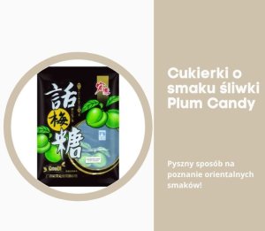 Yuki & Love Cukierki o smaku śliwki chińskie plum candy landrynki HongYuan 350g 3