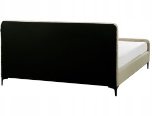 Beliani Łóżko Boucle LUNAN 180 x 200 cm Beżowy 5