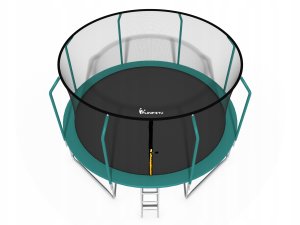 Trampolina ogrodowa Funfit Trampolina ogrodowa dla dzieci 404cm z siatką zewnętrzną i drabinką 4