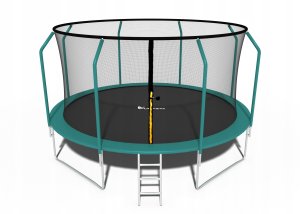 Trampolina ogrodowa Funfit Trampolina ogrodowa dla dzieci 404cm z siatką zewnętrzną i drabinką 5