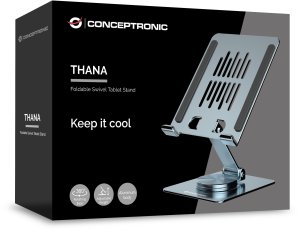 Uchwyt Conceptronic CONCEPTRONIC Uchwyt do tabletu 360°/obrotowy/regulowany wysokość szary 5