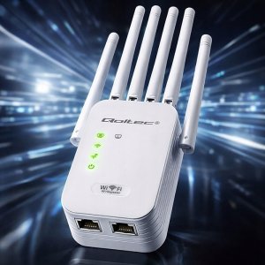 Antena Qoltec Wzmacniacz sygnały Qoltec N300 8