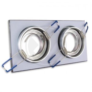 Zext Oprawa halogenowa dwugłowicowa czarna IP20 4