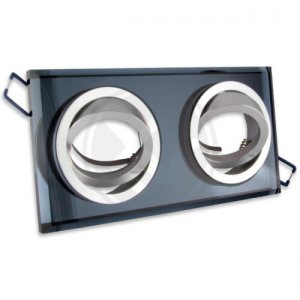 Zext Oprawa halogenowa dwugłowicowa czarna IP20 5