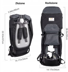 Guto GUTO HIKING RAM SPORTOWE NOSIDŁO TURYSTYCZNE GREY, EAN 5906667740776 4