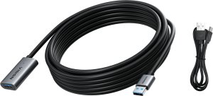 Kabel USB Vision Przedłużacz USB - USB Typ A (W) do USB Typ A (M) - USB 3.0 - 5 m - czarny 2