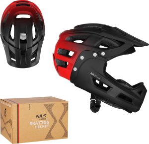 Nils Extreme MTW101 KASK CZERWONY FULL FACE M(56-58CM) NILS EXTREME 2
