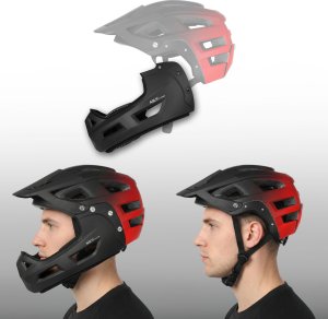 Nils Extreme MTW101 KASK CZERWONY FULL FACE M(56-58CM) NILS EXTREME 4
