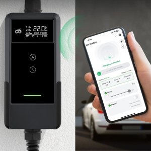 Ładowarka Przenośna ładowarka wallbox d auta EV 22kW Typ 2 na siłę 7m z adapterami 8