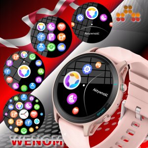 Smartwatch Wenom Smartwatch Wenom 2025 z funkcją rozmów, monitor tętna, IP68 Menu PL 5