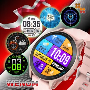 Smartwatch Wenom Smartwatch Wenom 2025 z funkcją rozmów, monitor tętna, IP68 Menu PL 6
