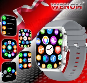 Smartwatch GepardWatches Zegarek Smartwatch Wenom AMOLED NFC Bluetooth Sportowy, Wodoodporny Menu PL 3