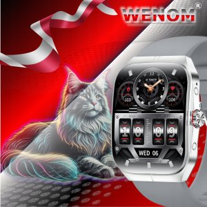 Smartwatch GepardWatches Zegarek Smartwatch Wenom AMOLED NFC Bluetooth Sportowy, Wodoodporny Menu PL 4