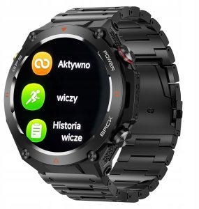Wenom Bransoleta STALOWA Nierdzewna CZARNY DO SMARTWATCH uniwersalny 22mm Wenom 13