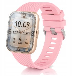 Smartwatch Wenom Smartwatch męski / damski - rozmowy, sport, zdrowie, IP68, Różowy Ciśnienie 13