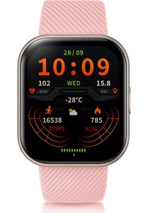 Smartwatch Wenom Smartwatch męski / damski - rozmowy, sport, zdrowie, IP68, Różowy Ciśnienie 14